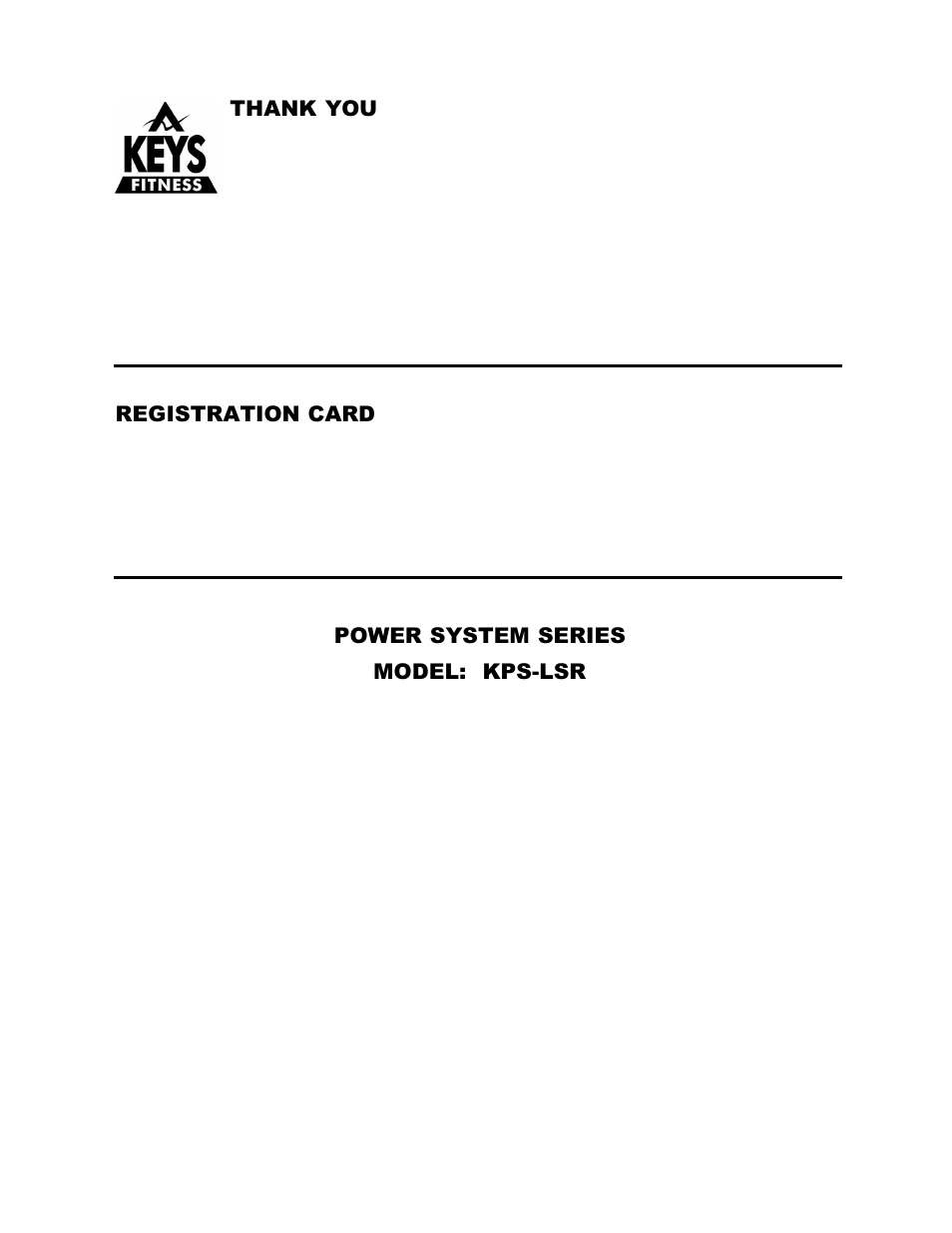Keys Fitness KPS-LSR User Manual | Page 2 / 8