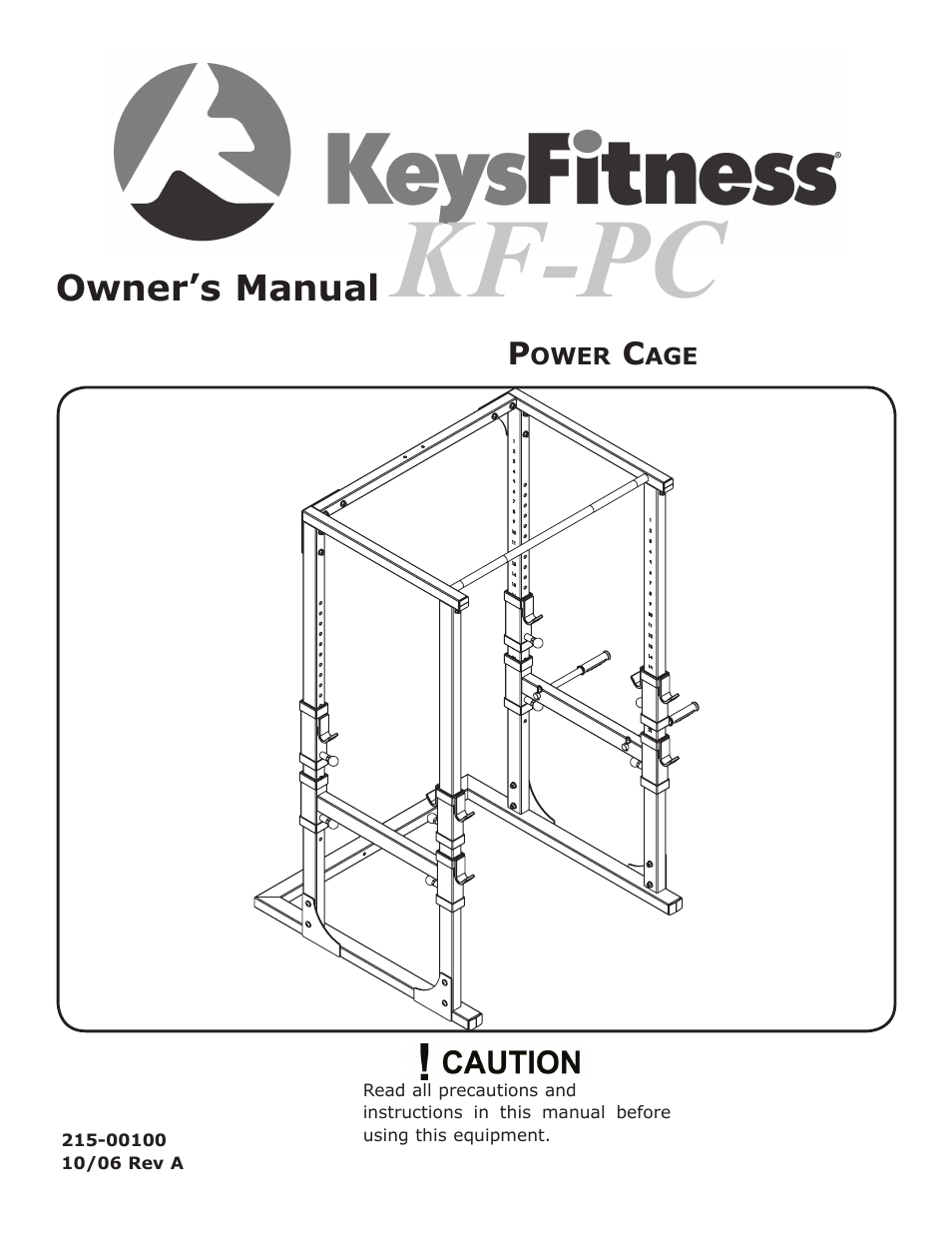 Keys Fitness KF-PC User Manual | 12 pages