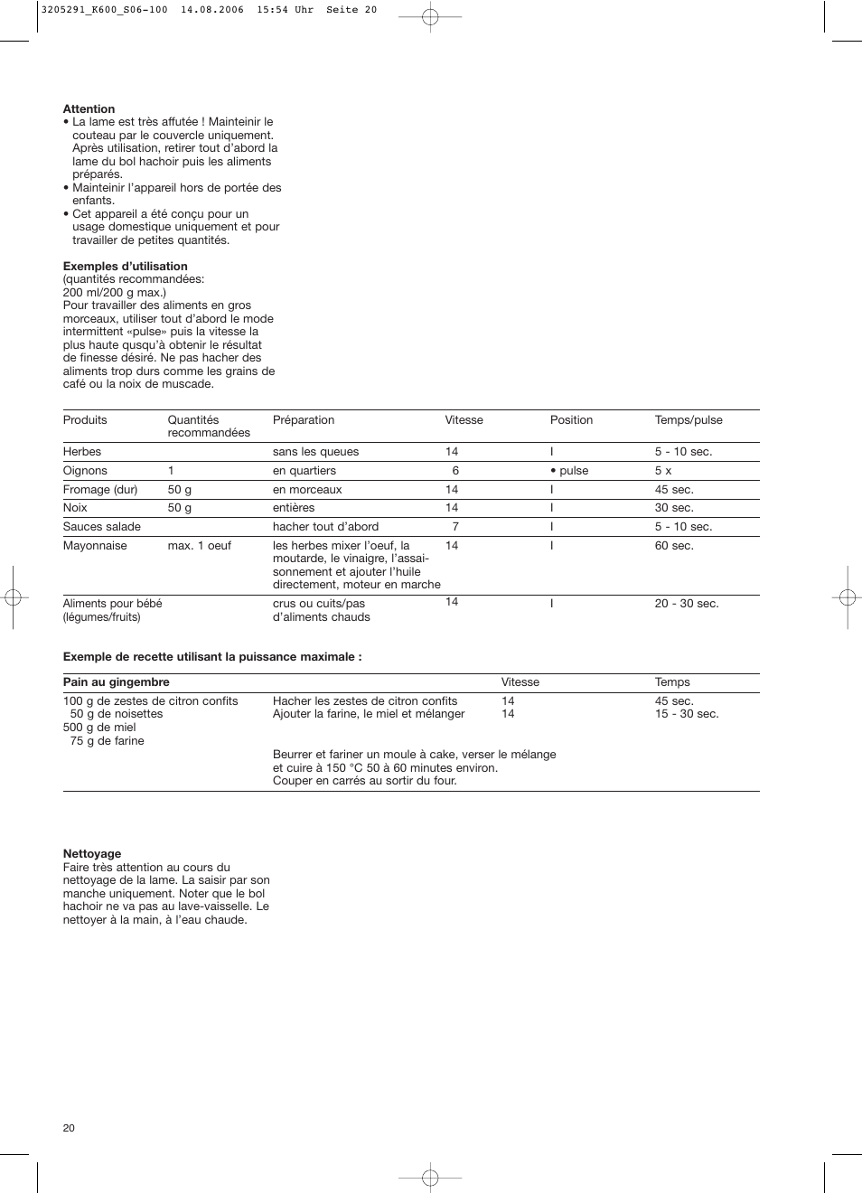 Braun CombiMax 650 User Manual | Page 19 / 95