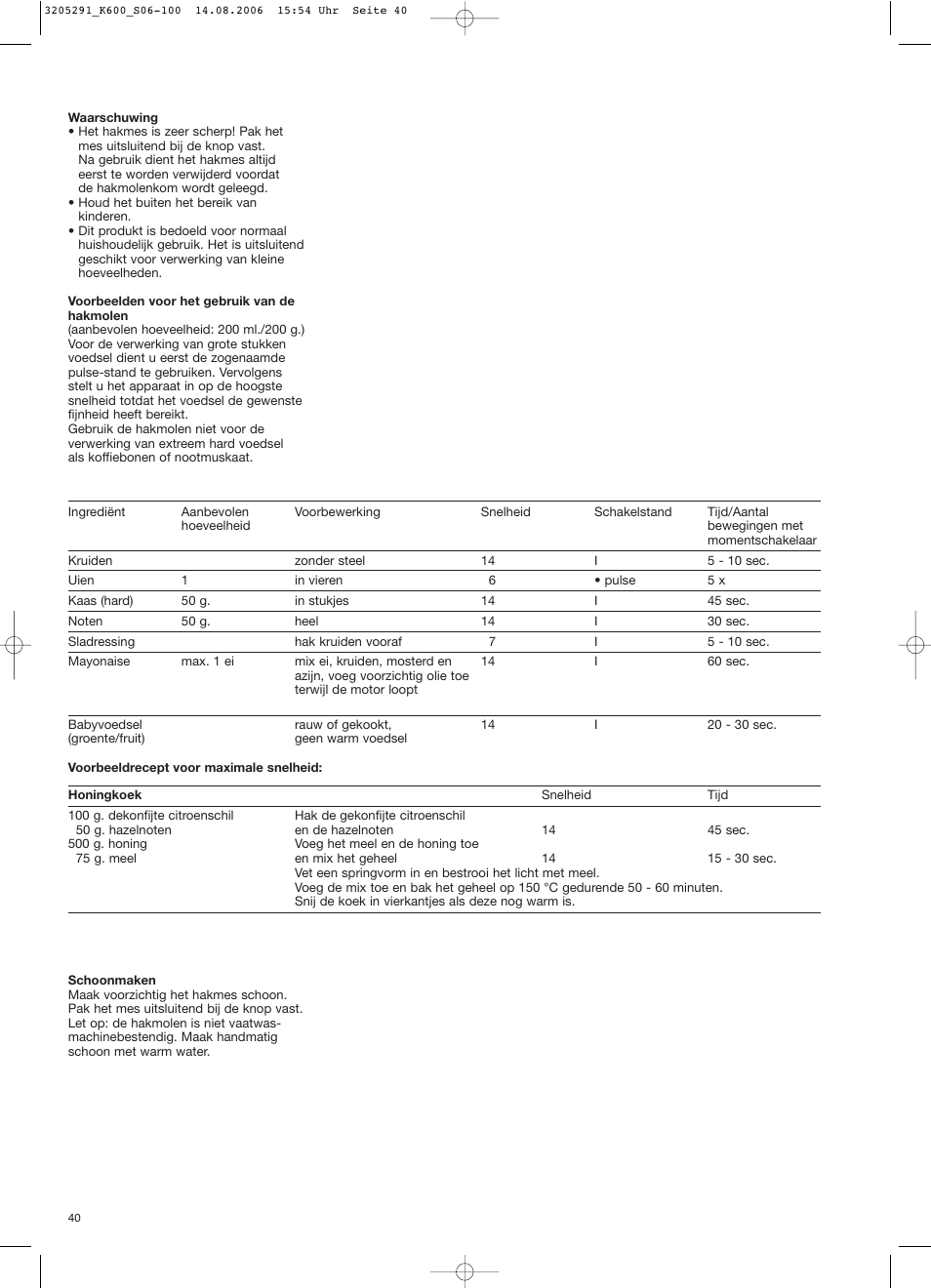 Braun CombiMax 650 User Manual | Page 39 / 95