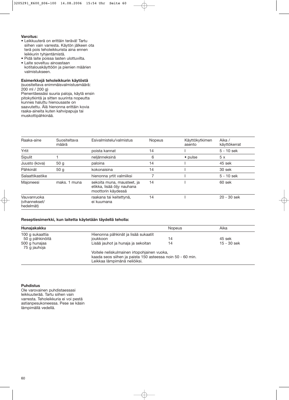 Braun CombiMax 650 User Manual | Page 59 / 95