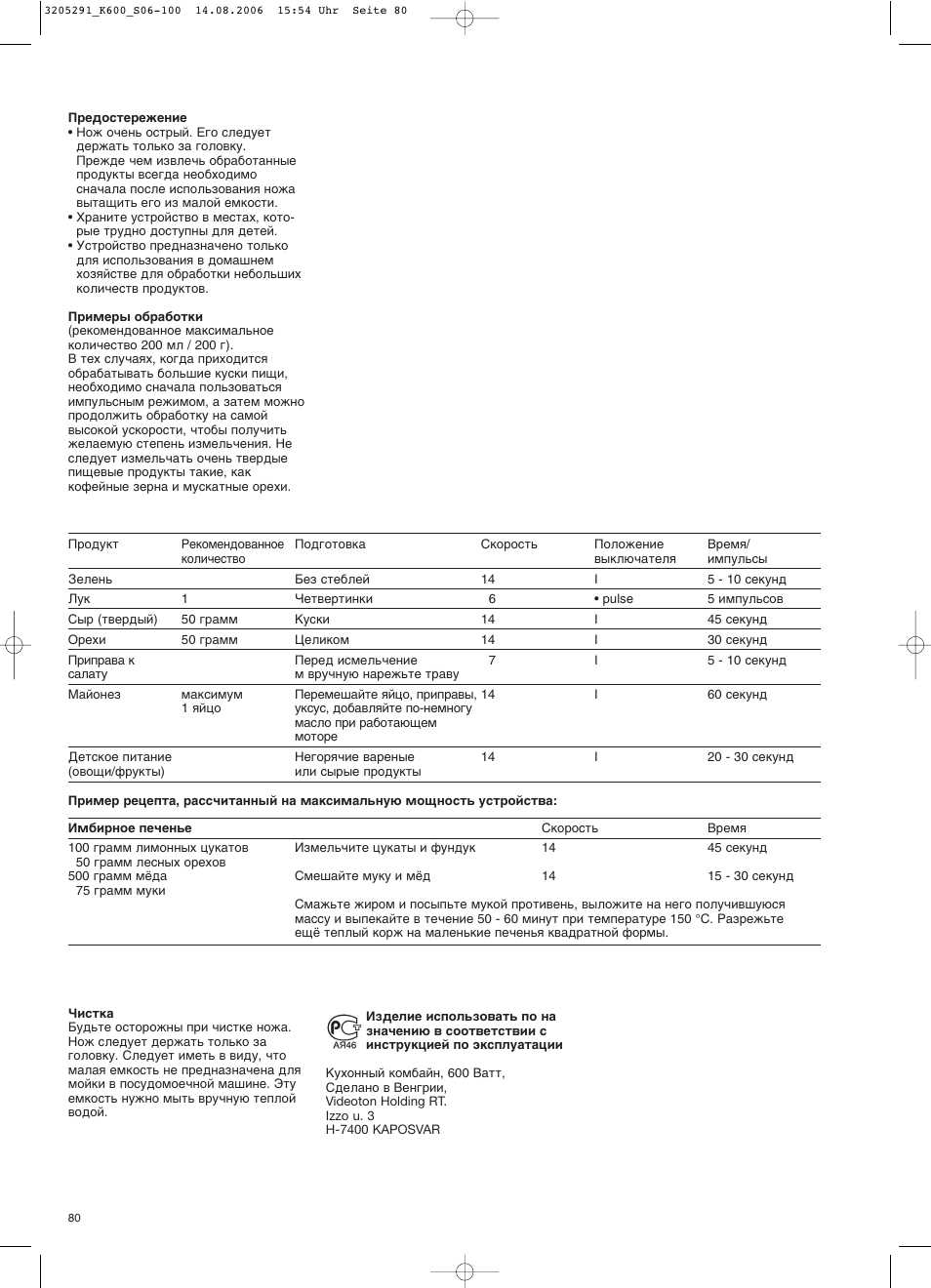 Braun CombiMax 650 User Manual | Page 79 / 95