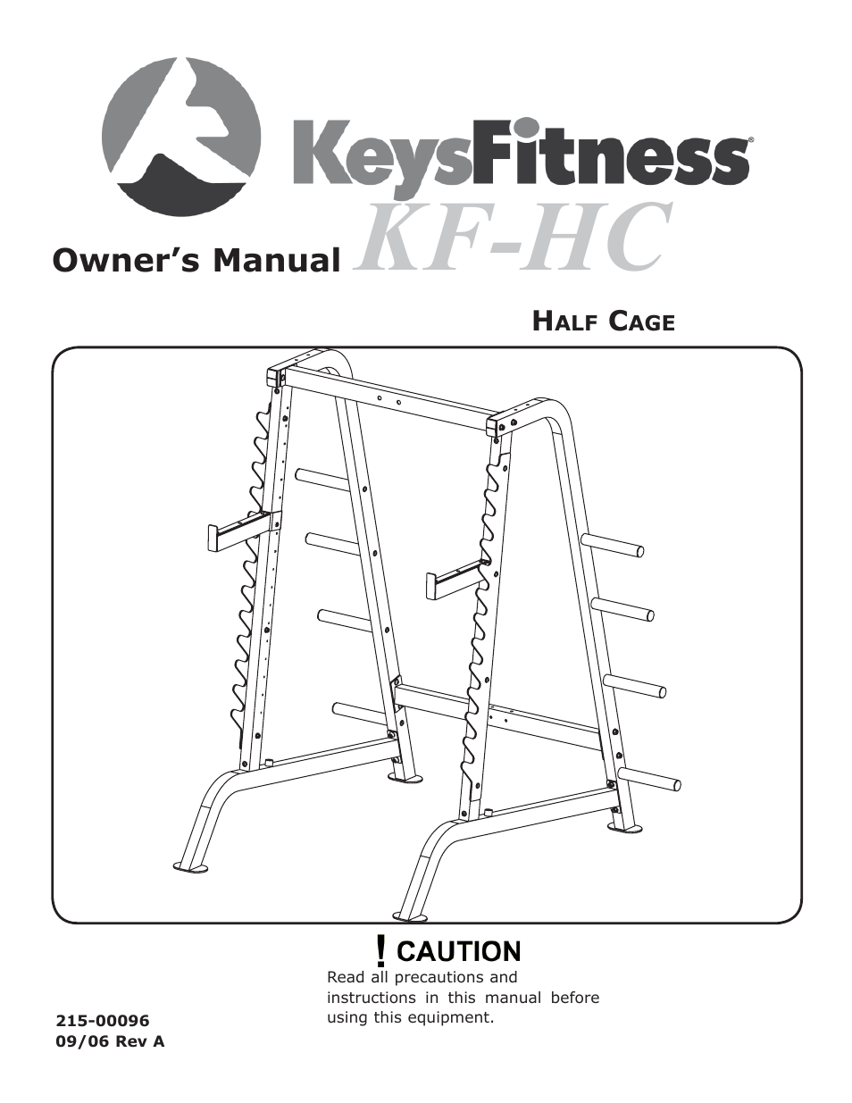 Keys Fitness KF-HC User Manual | 13 pages