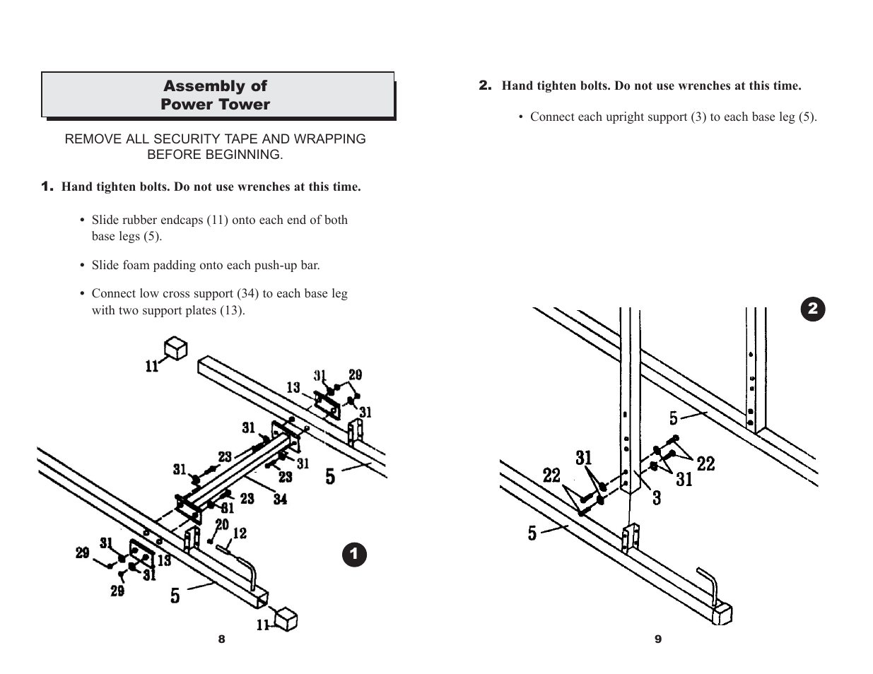 Keys Fitness Power Tower ST-PT Series User Manual | Page 6 / 11
