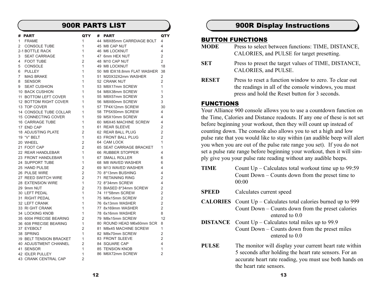 Keys Fitness 900R User Manual | Page 8 / 10