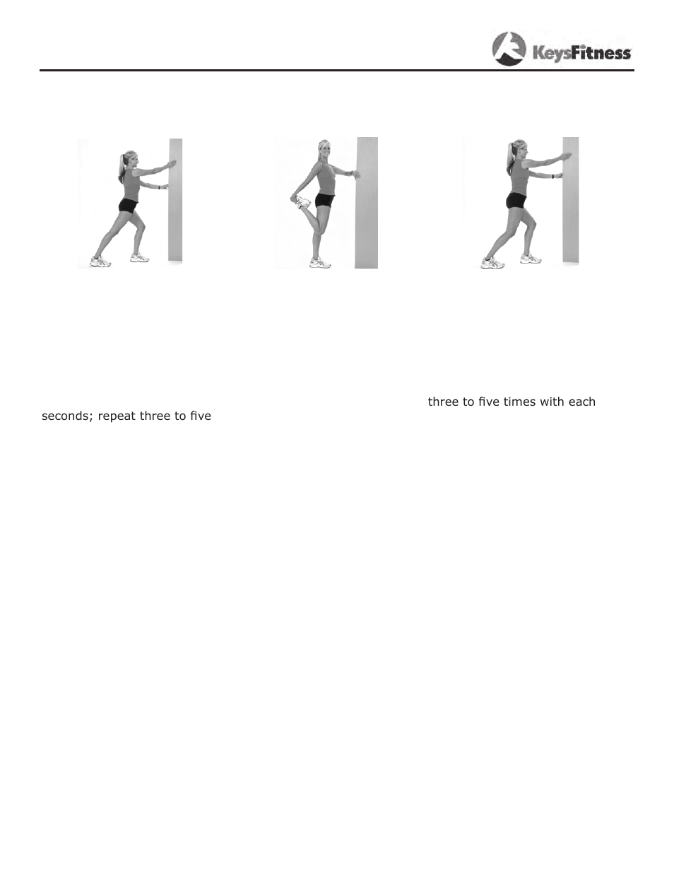 Warm up exercises | Keys Fitness KF-2-5T User Manual | Page 25 / 36