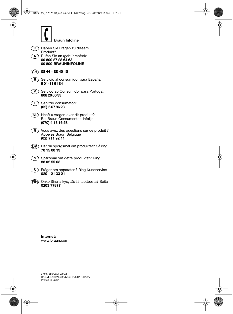 Braun KMM 30 User Manual | Page 2 / 24