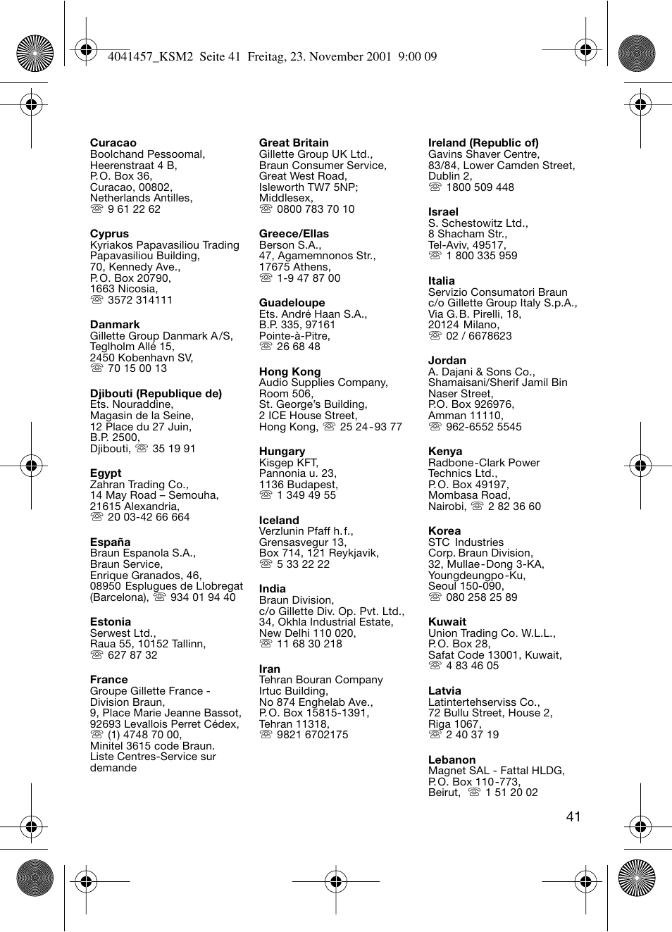 Braun KSM 2 User Manual | Page 41 / 46