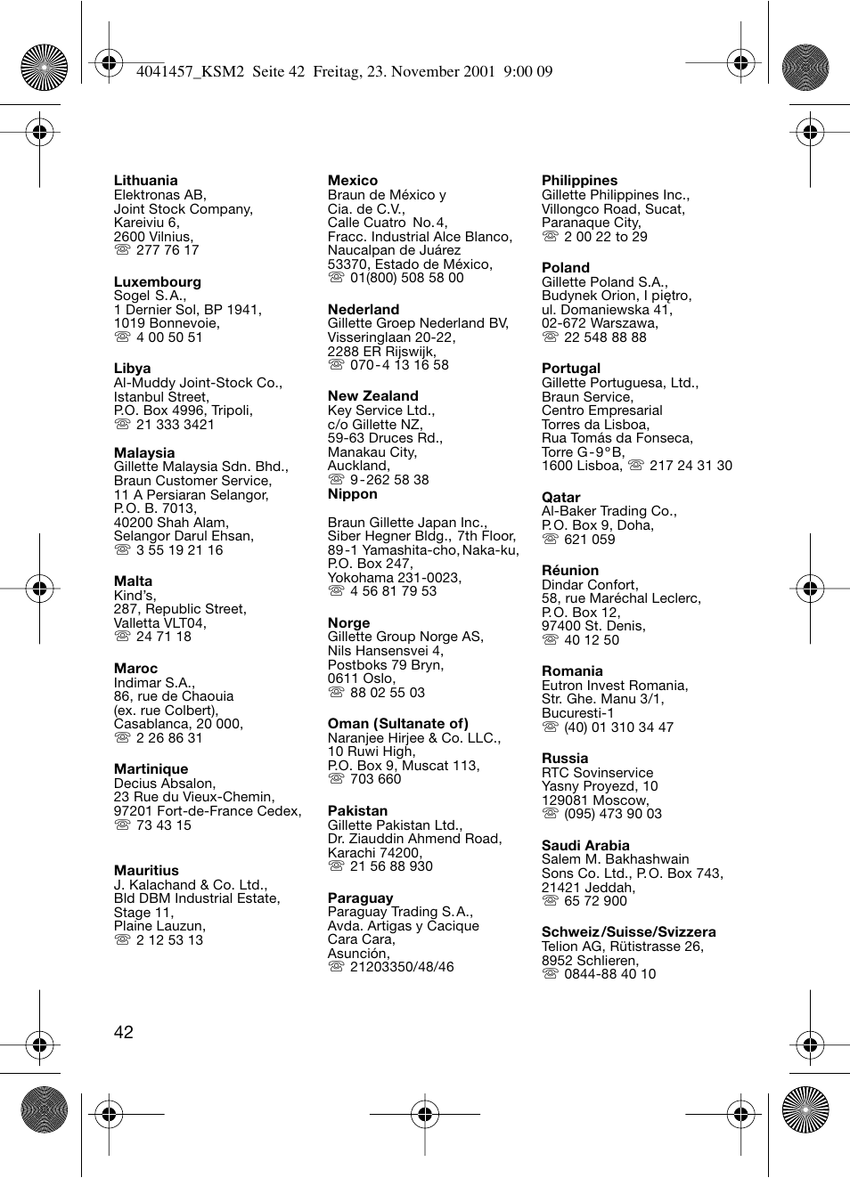 Braun KSM 2 User Manual | Page 42 / 46