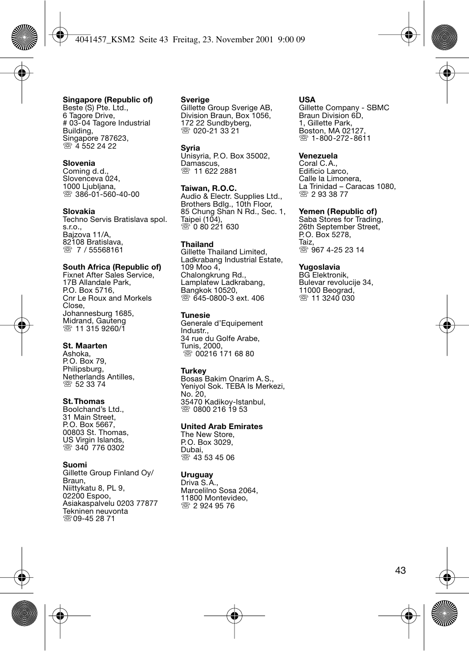 Braun KSM 2 User Manual | Page 43 / 46