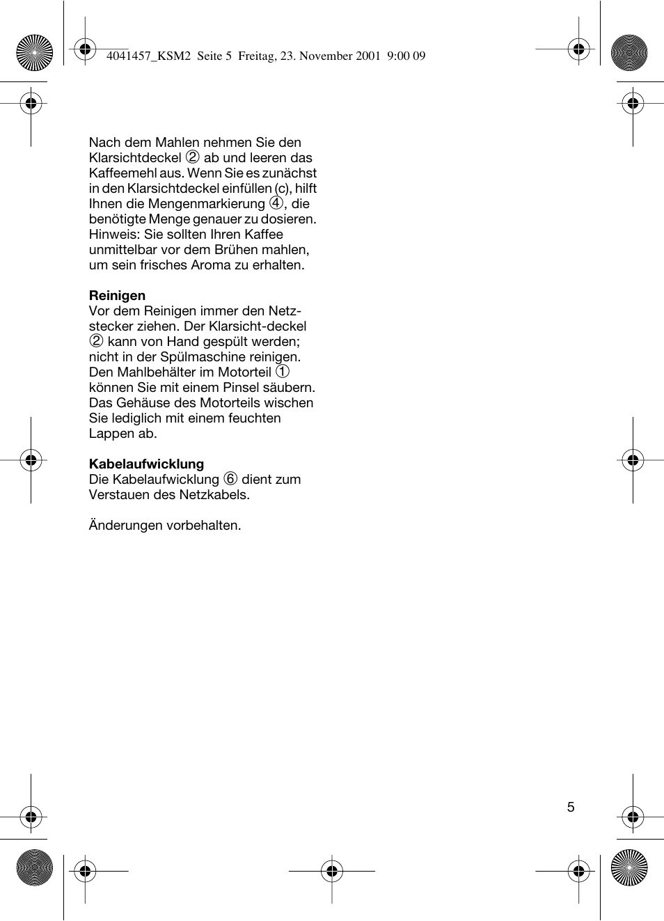 Braun KSM 2 User Manual | Page 5 / 46