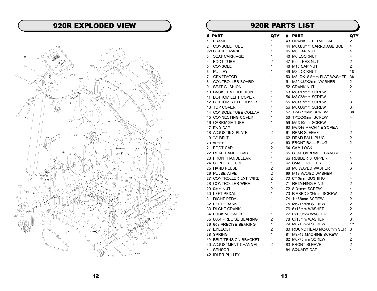 Keys Fitness 920R User Manual | Page 8 / 12