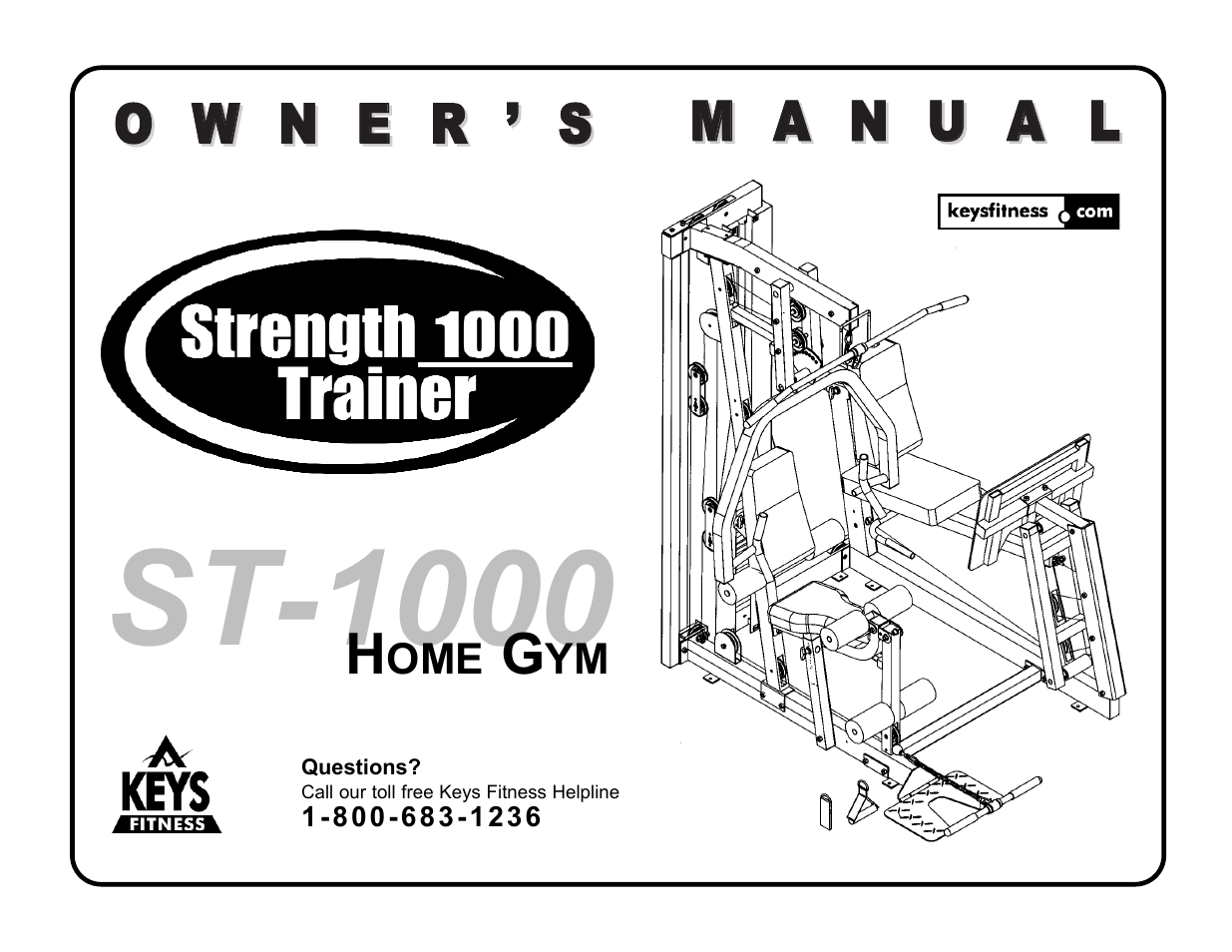 Keys Fitness Strength trainer ST-1000 User Manual | 32 pages