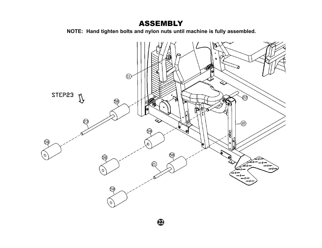 Keys Fitness Strength trainer ST-1000 User Manual | Page 24 / 32