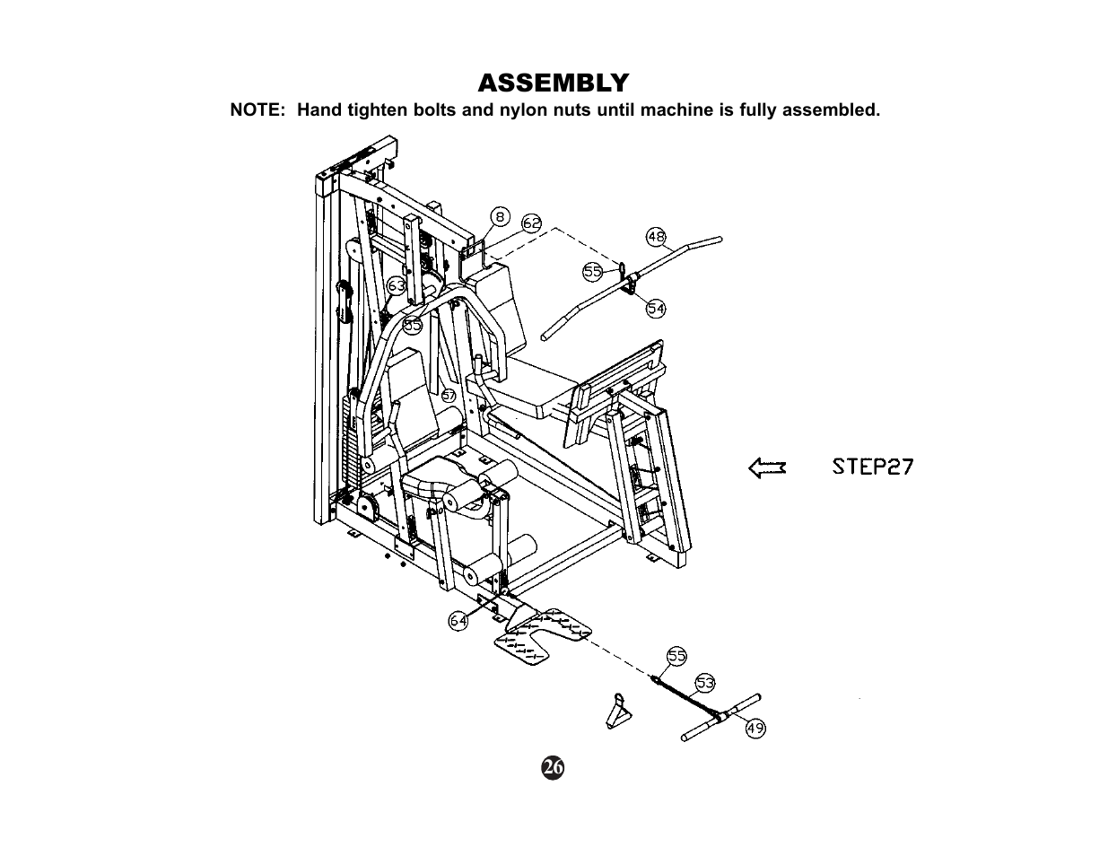 Keys Fitness Strength trainer ST-1000 User Manual | Page 28 / 32