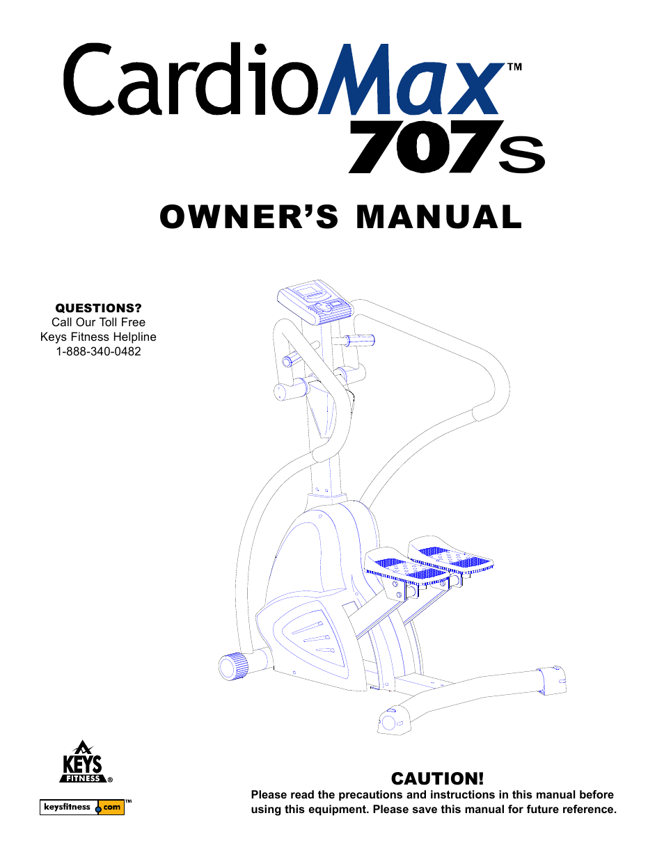 Keys Fitness CardioMax 707 Stepper CM707S User Manual | 14 pages
