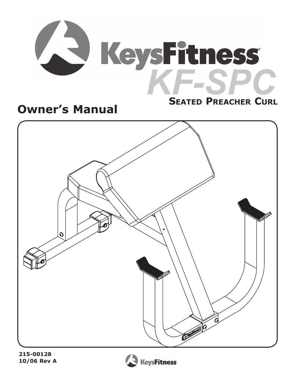 Keys Fitness KF-SPC User Manual | 10 pages
