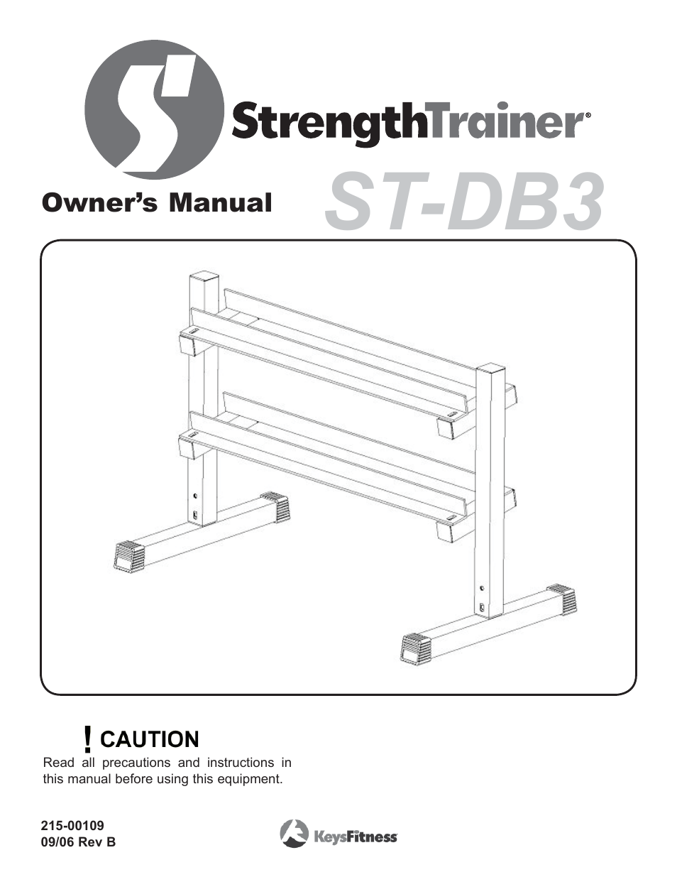 Keys Fitness ST-DB3 User Manual | 8 pages