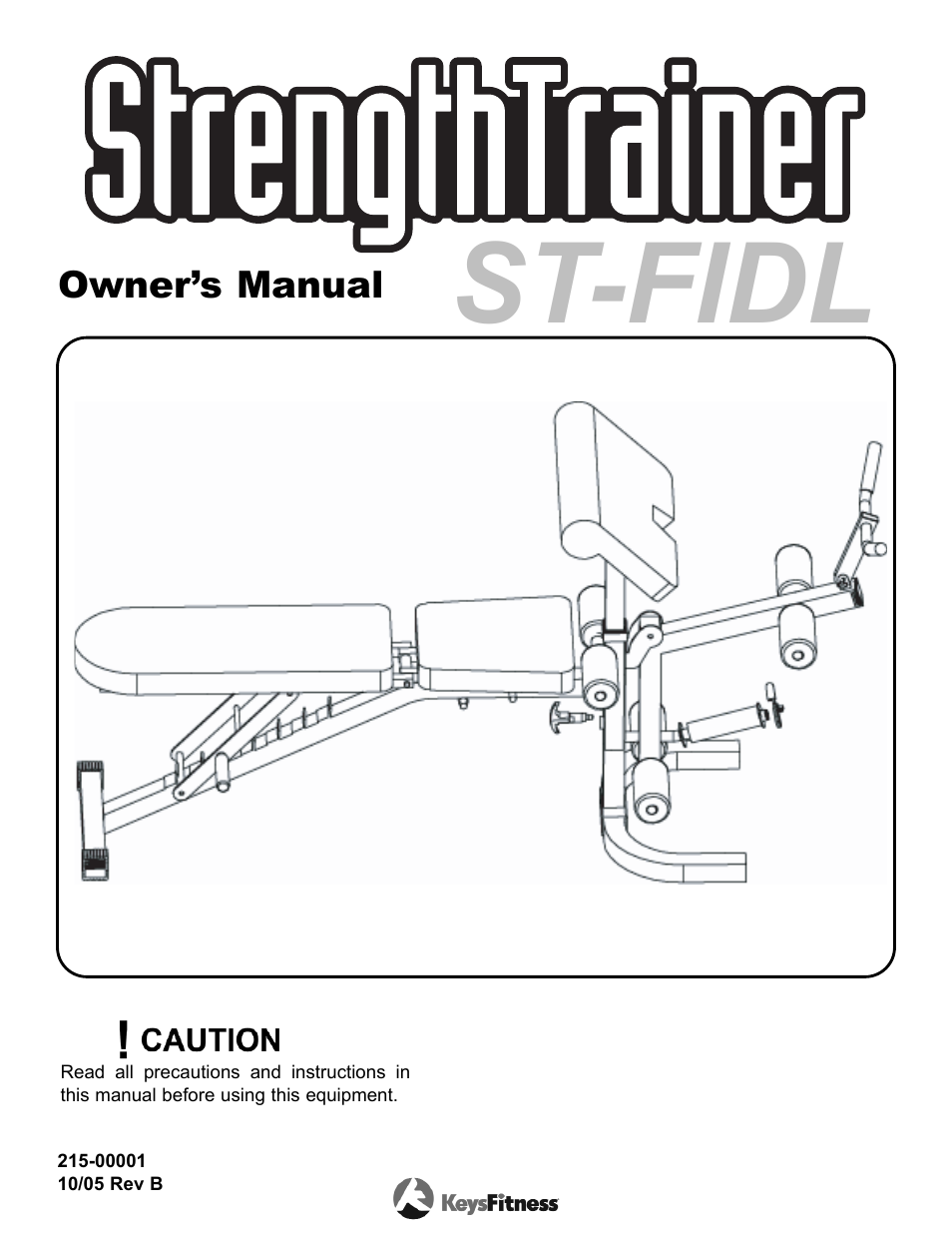 Keys Fitness ST-FIDL User Manual | 13 pages