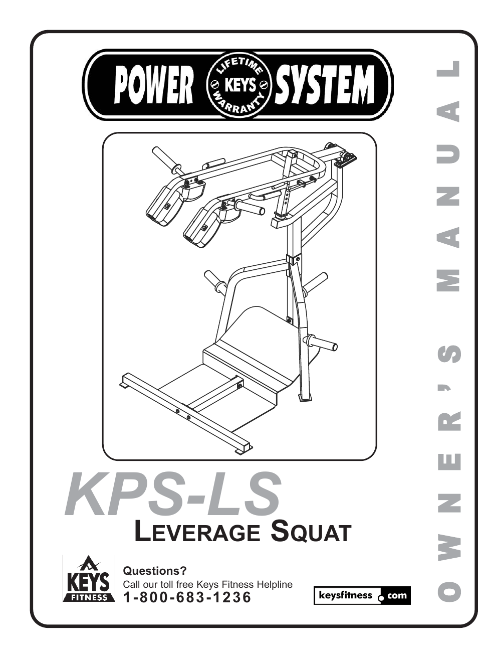 Keys Fitness Leverage Squat KPS-LS User Manual | 12 pages