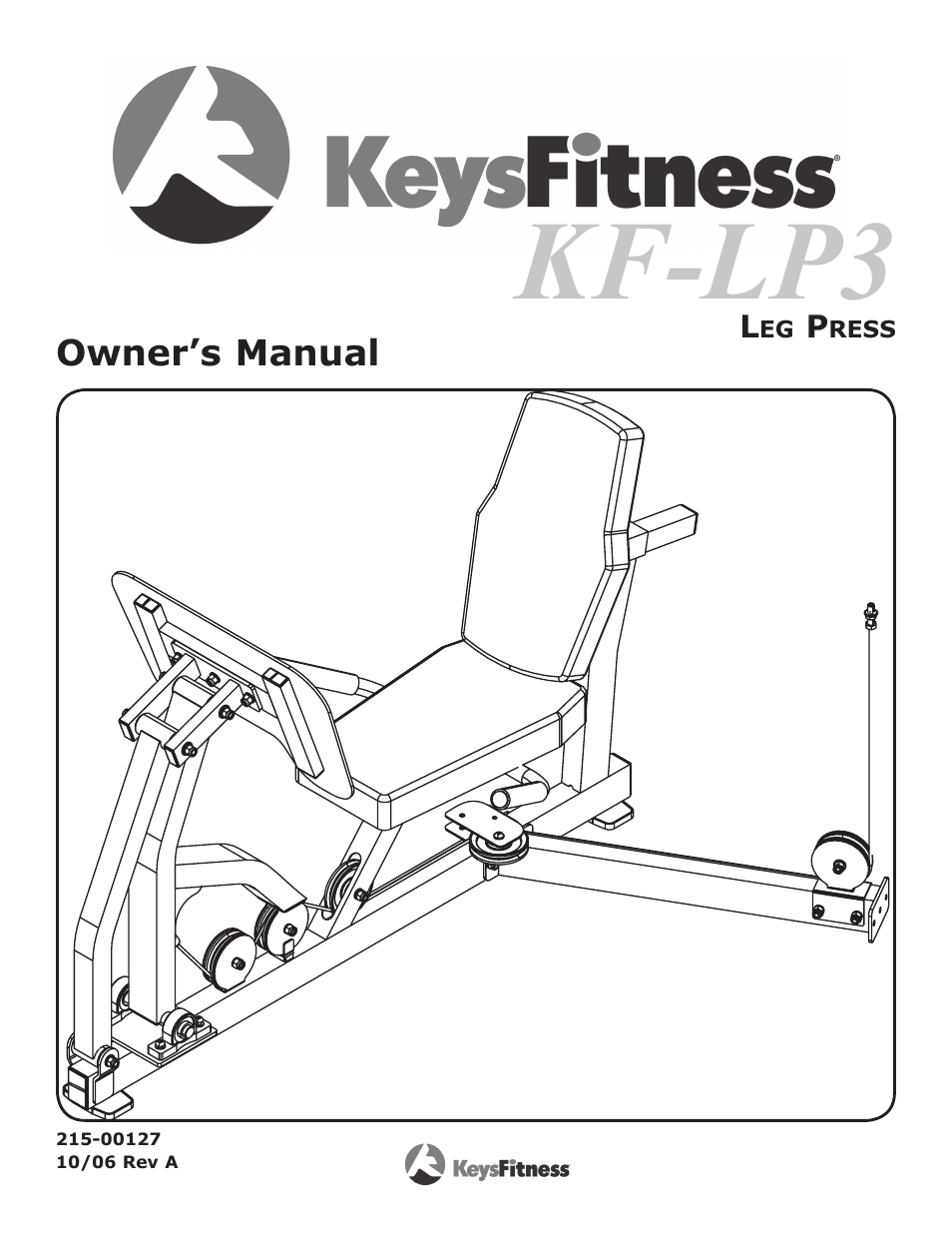 Keys Fitness KF-LP3 User Manual | 14 pages