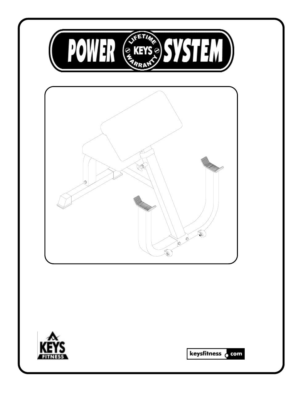 Keys Fitness Seated Preacher Curl KPS-SPC User Manual | 8 pages