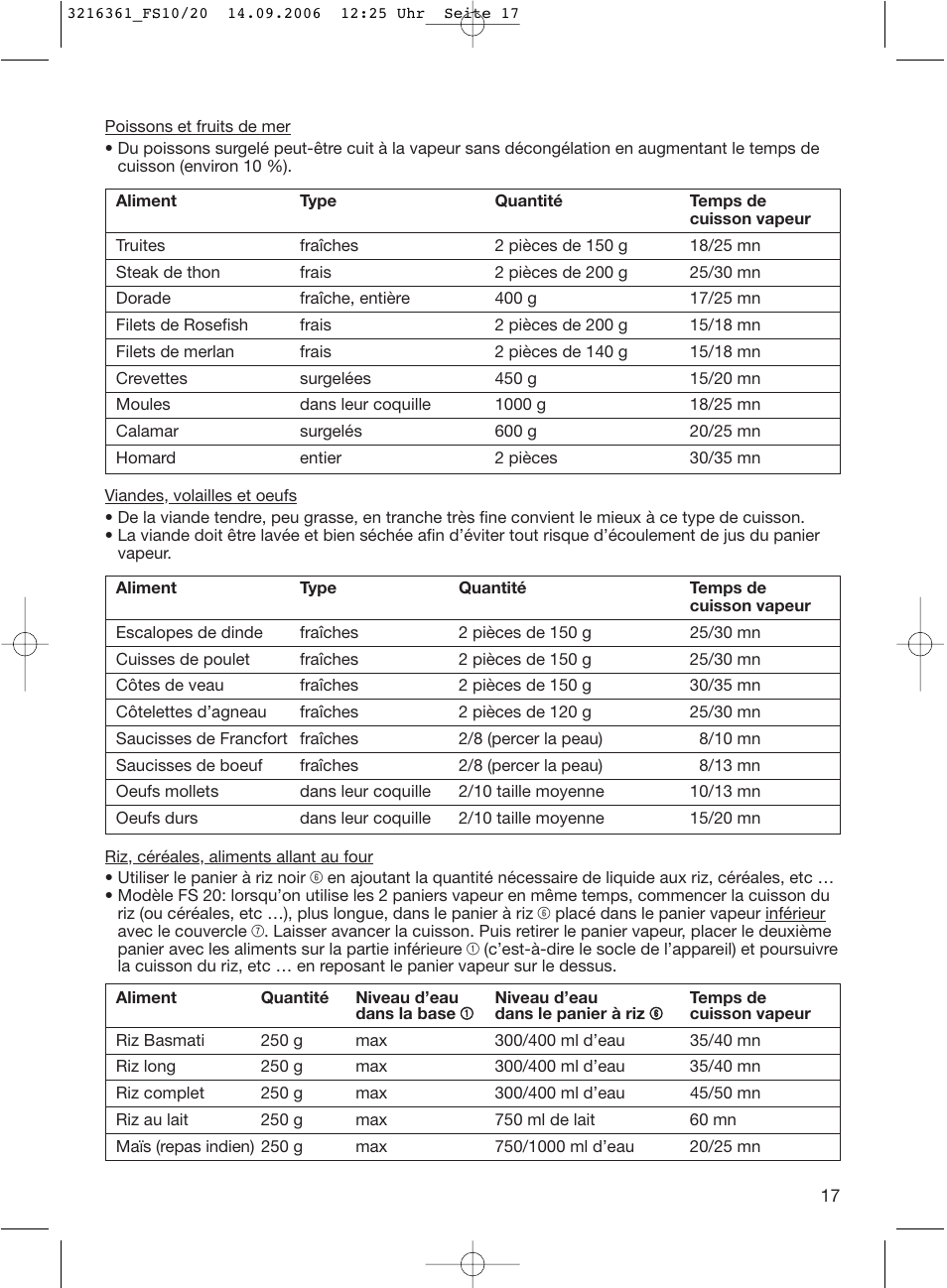 Braun FS10 User Manual | Page 17 / 90