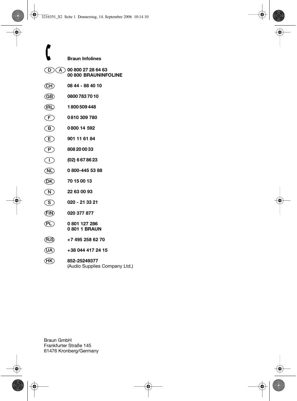 Braun FS10 User Manual | Page 2 / 90