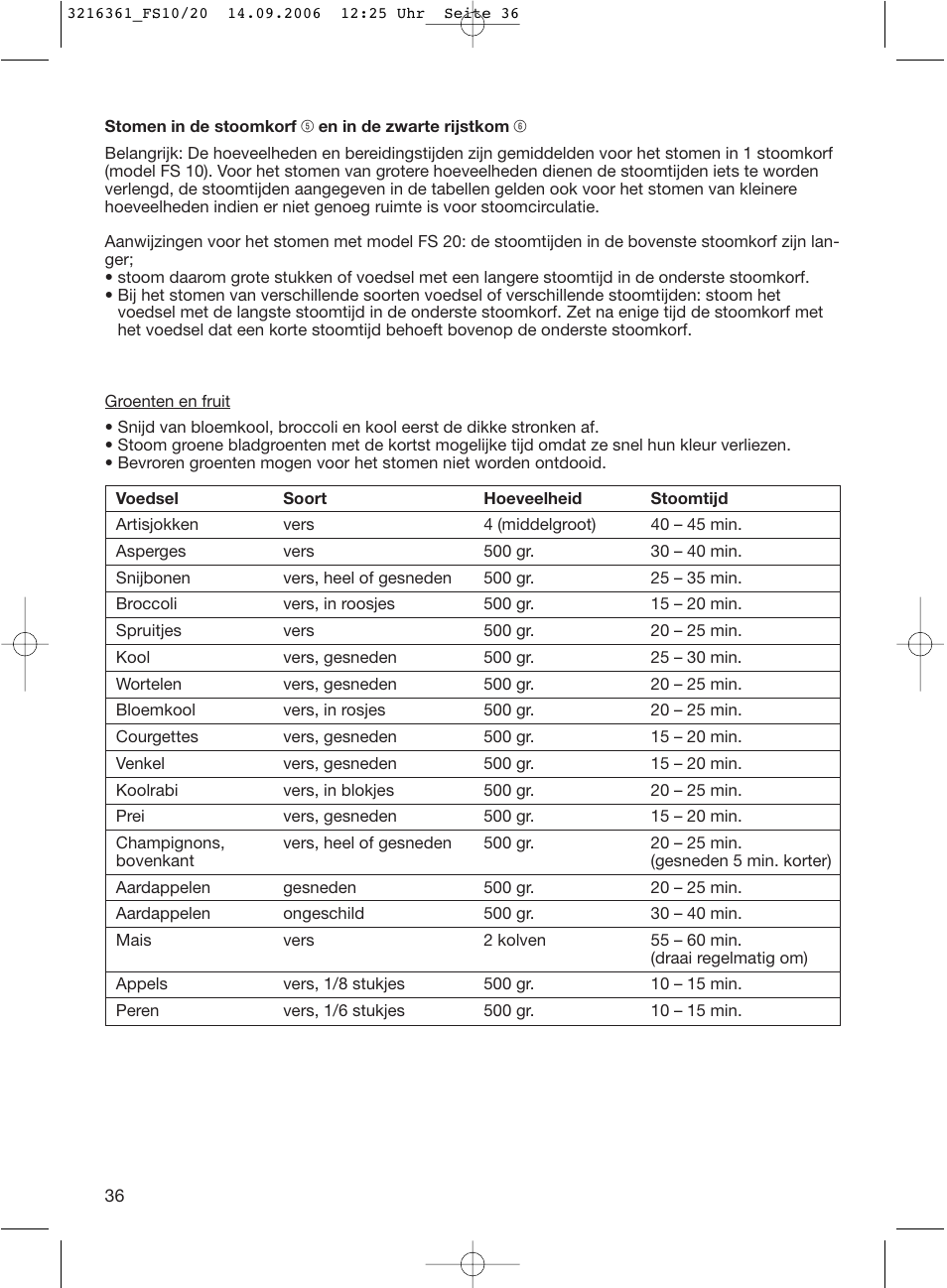 Braun FS10 User Manual | Page 36 / 90