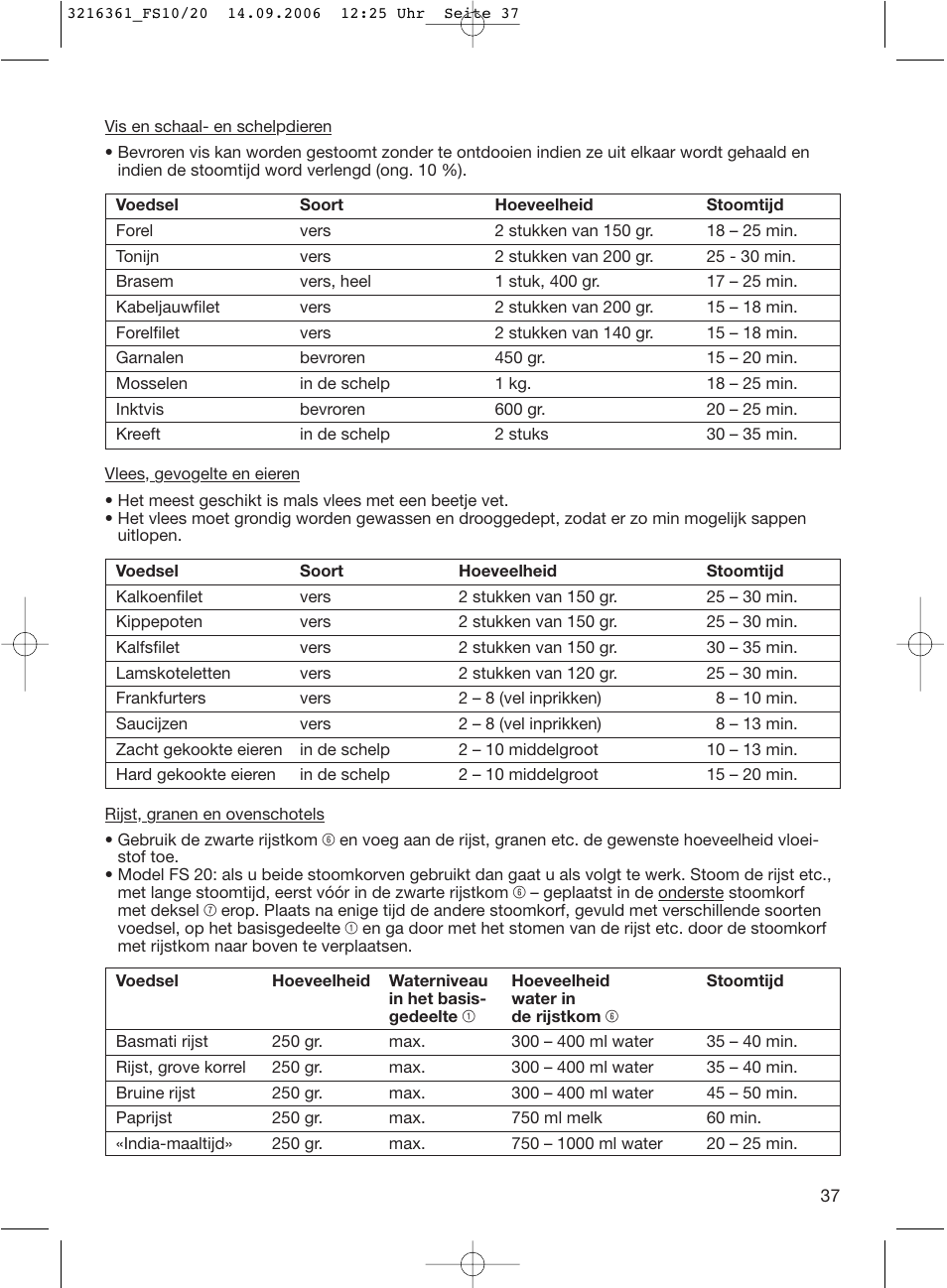 Braun FS10 User Manual | Page 37 / 90