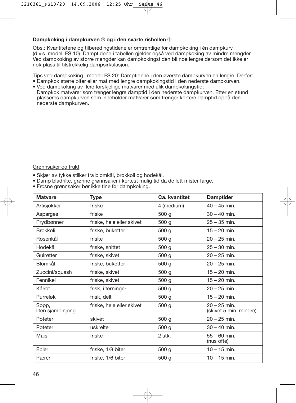 Braun FS10 User Manual | Page 46 / 90