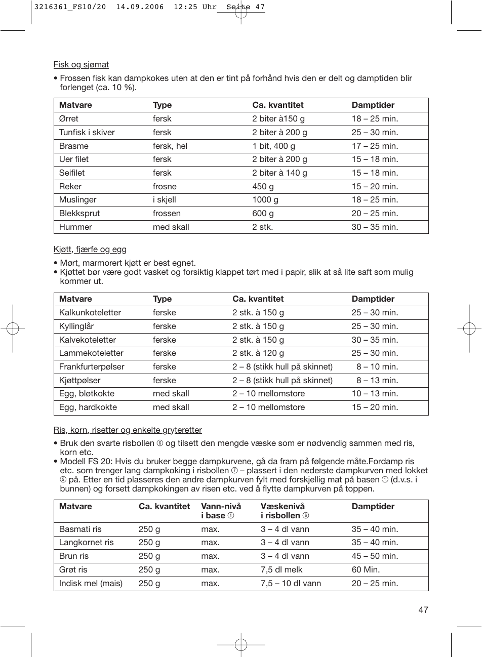 Braun FS10 User Manual | Page 47 / 90