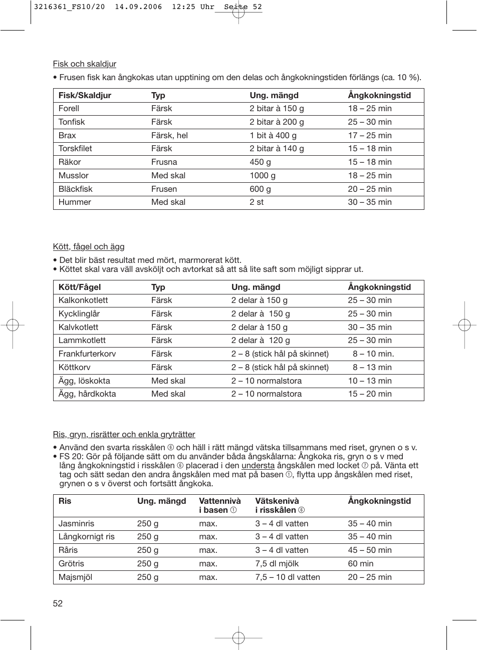 Braun FS10 User Manual | Page 52 / 90