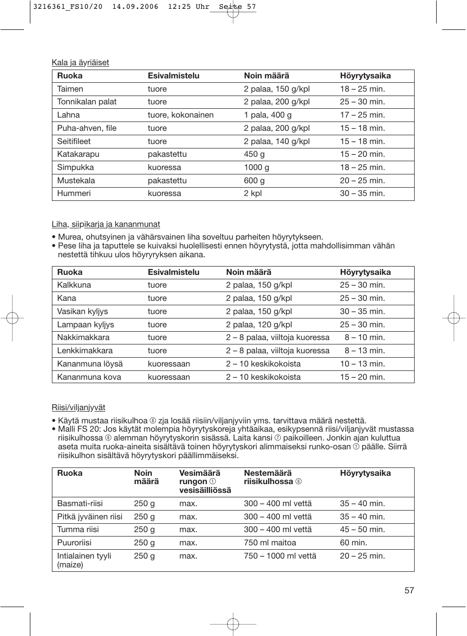 Braun FS10 User Manual | Page 57 / 90