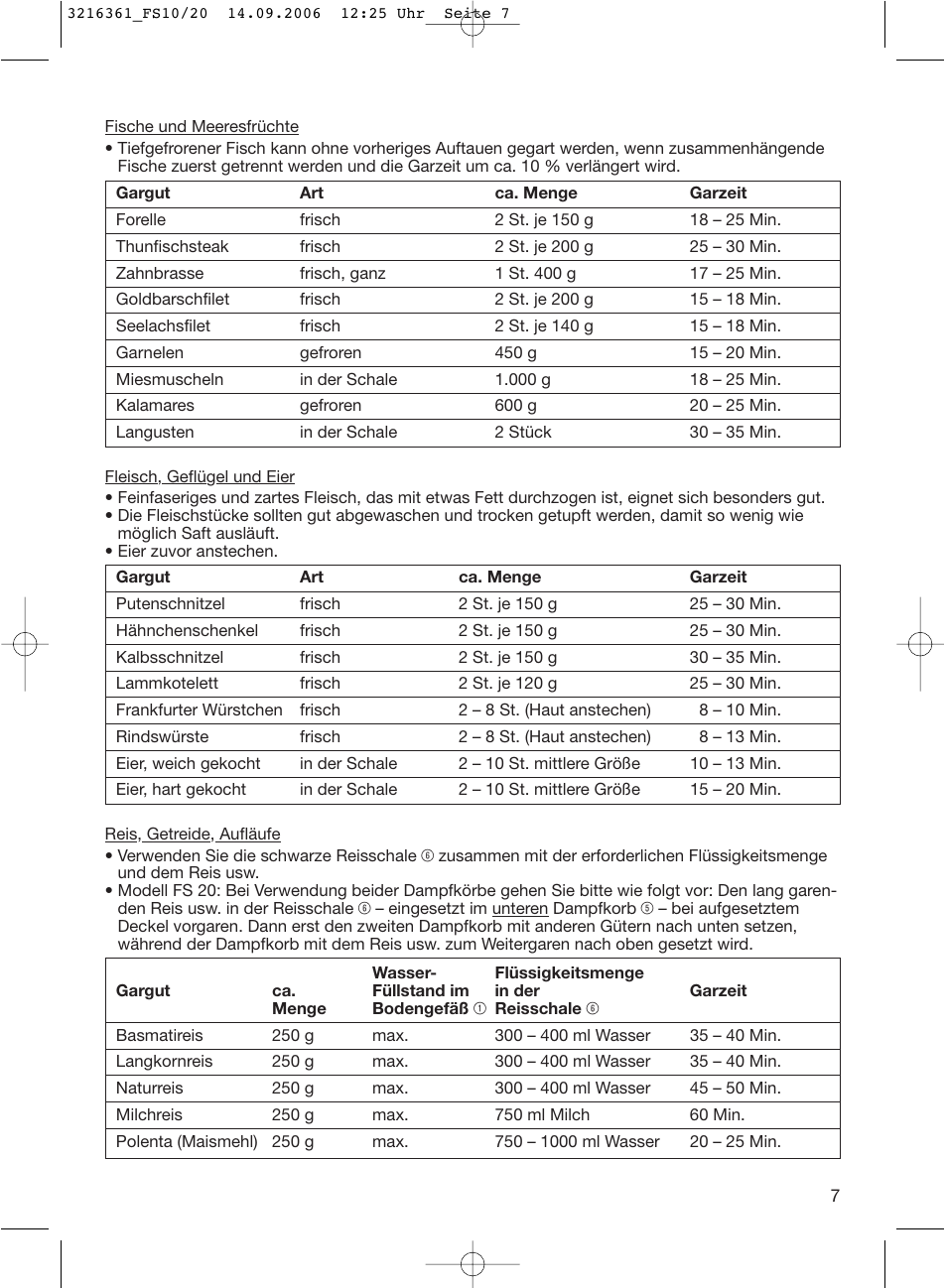 Braun FS10 User Manual | Page 7 / 90