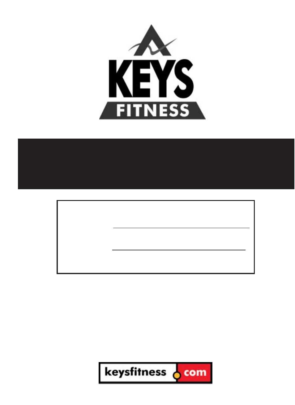 Keys Fitness DVC120 User Manual | 20 pages