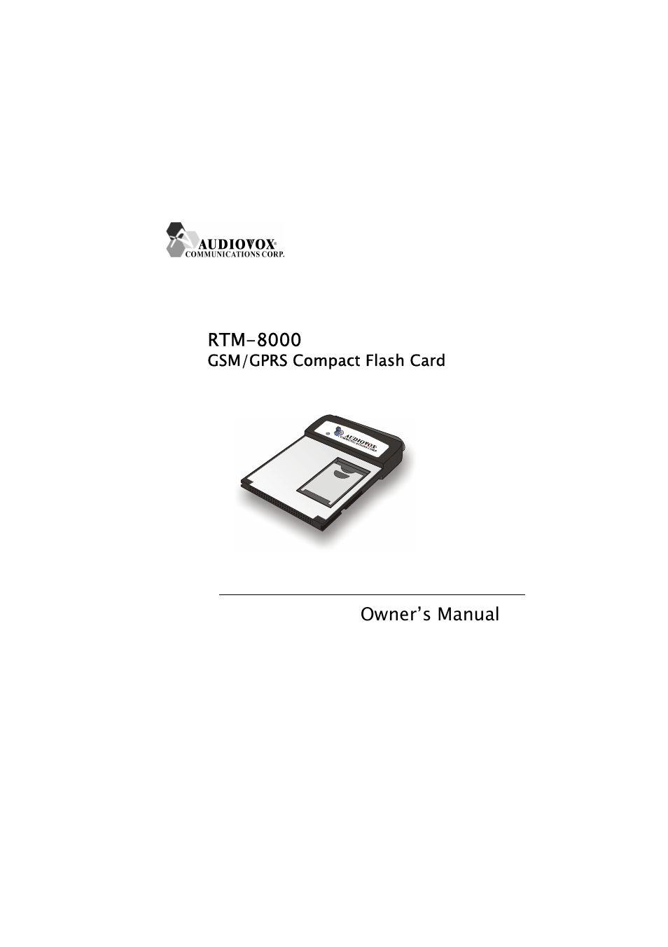 Keys Fitness GSM/GPRS Compact Flash Card RTM-8000 User Manual | 112 pages