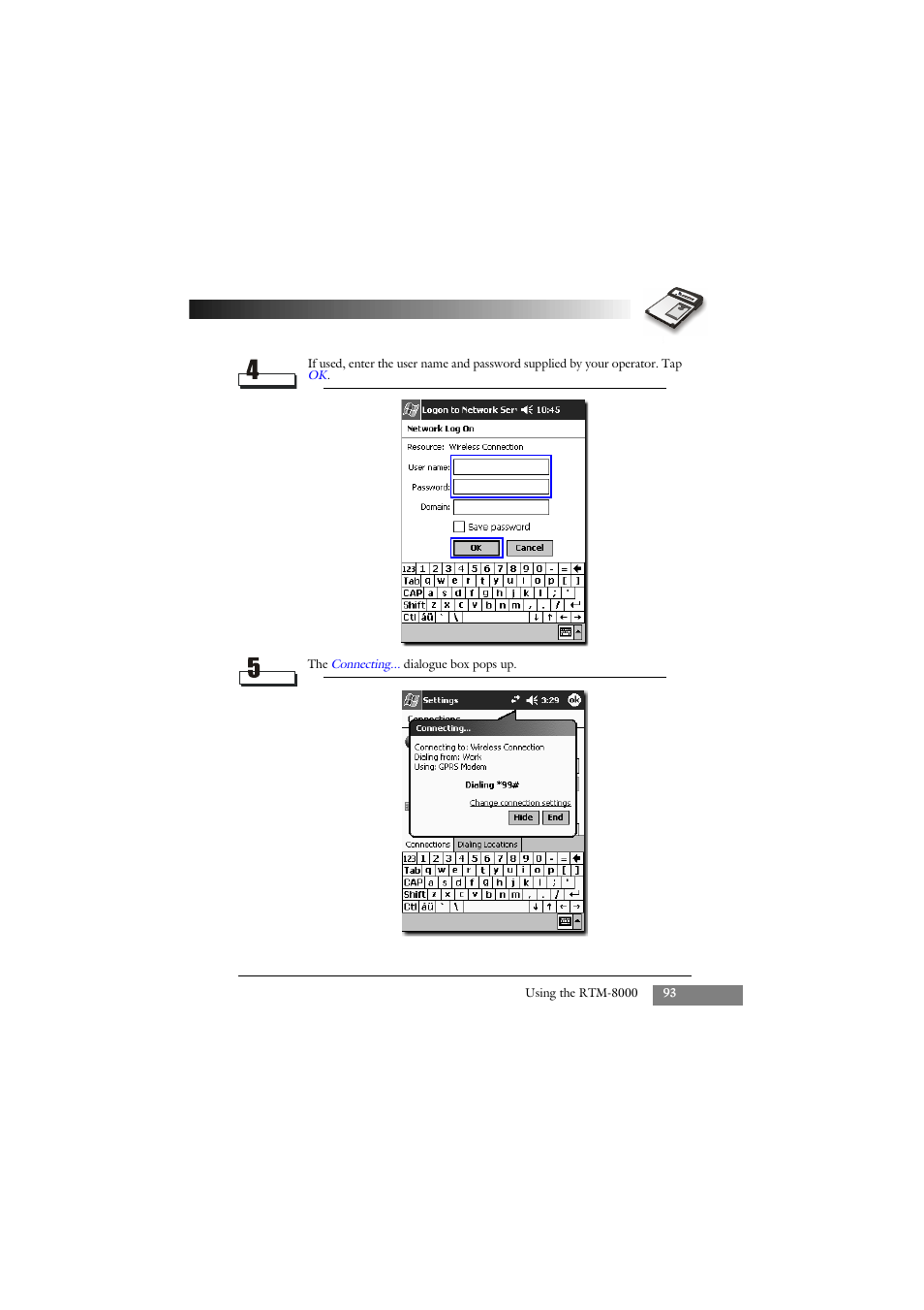Keys Fitness GSM/GPRS Compact Flash Card RTM-8000 User Manual | Page 103 / 112