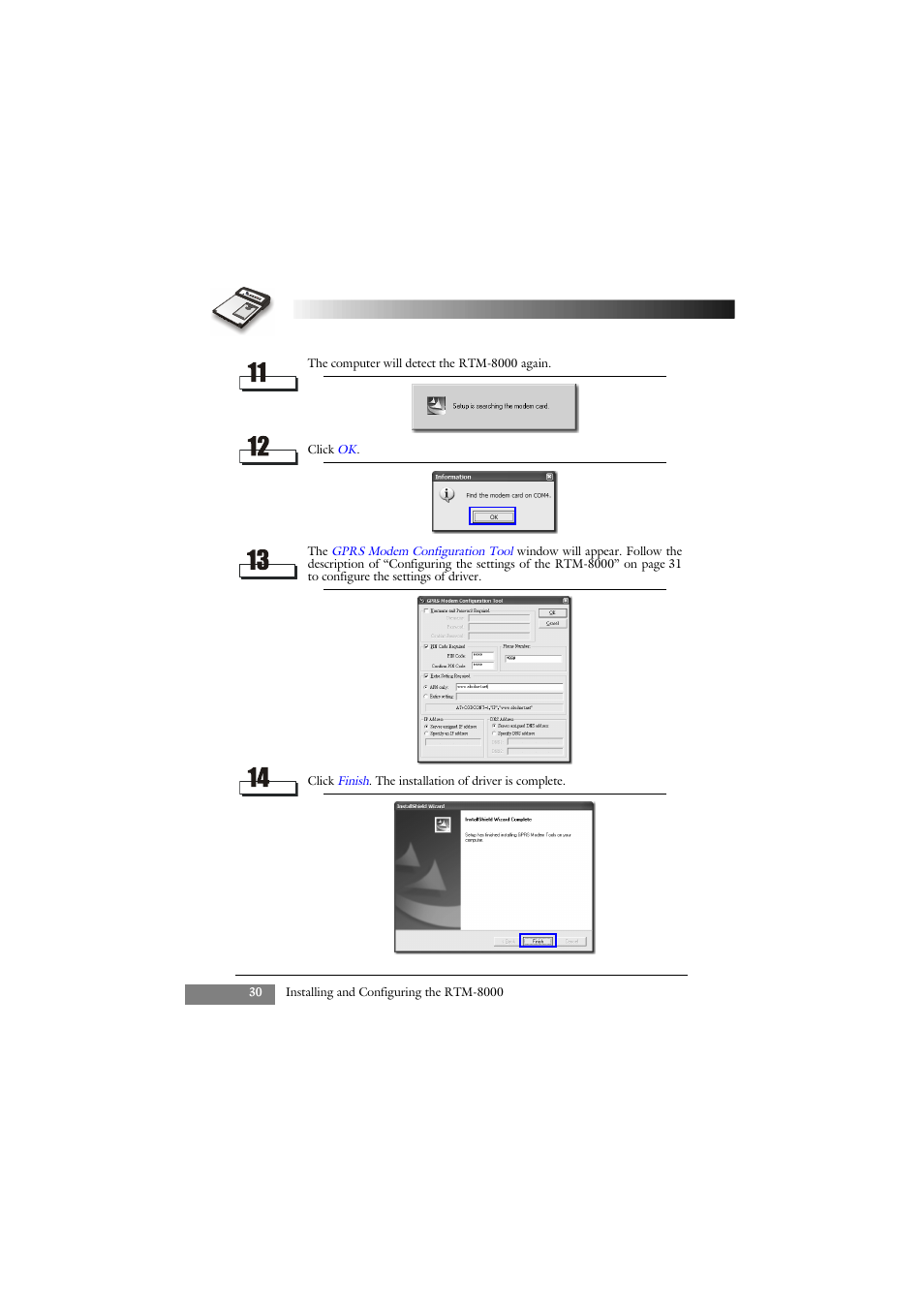 Keys Fitness GSM/GPRS Compact Flash Card RTM-8000 User Manual | Page 40 / 112