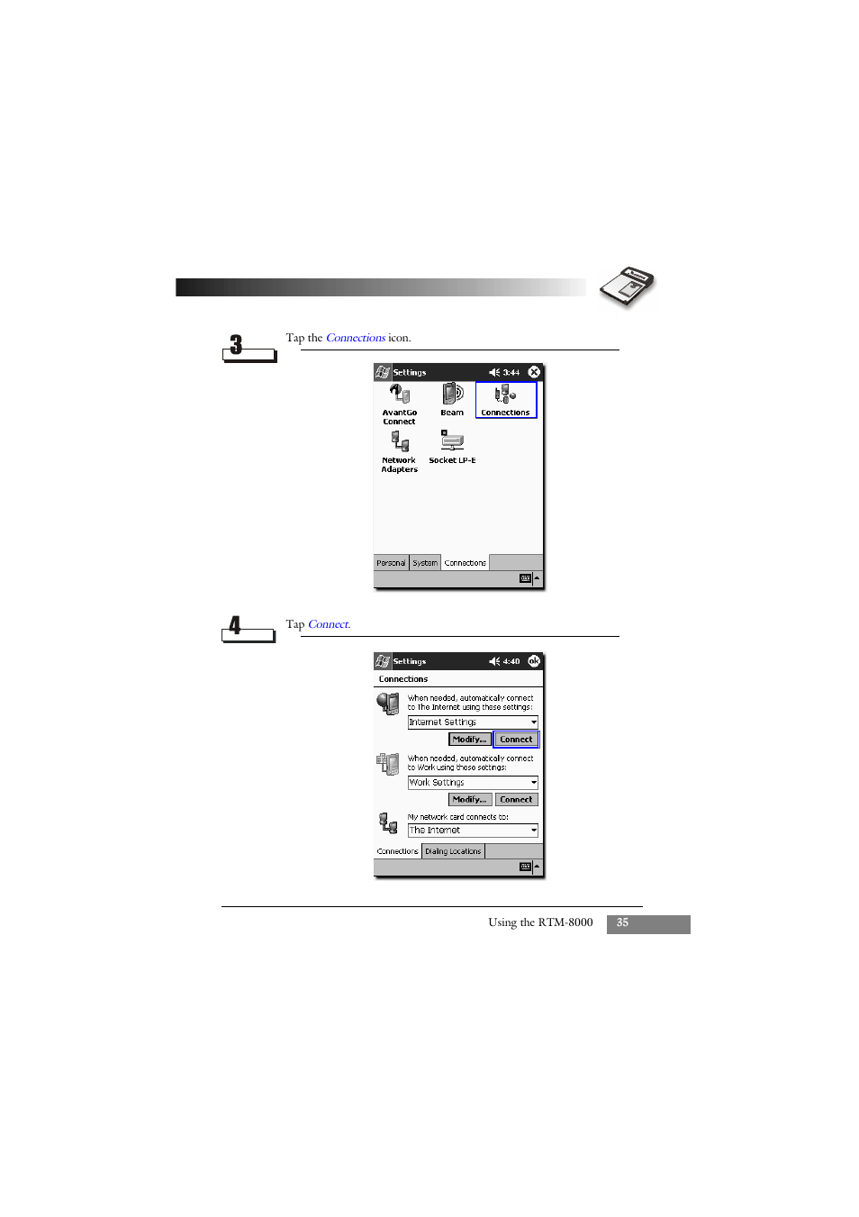Keys Fitness GSM/GPRS Compact Flash Card RTM-8000 User Manual | Page 45 / 112