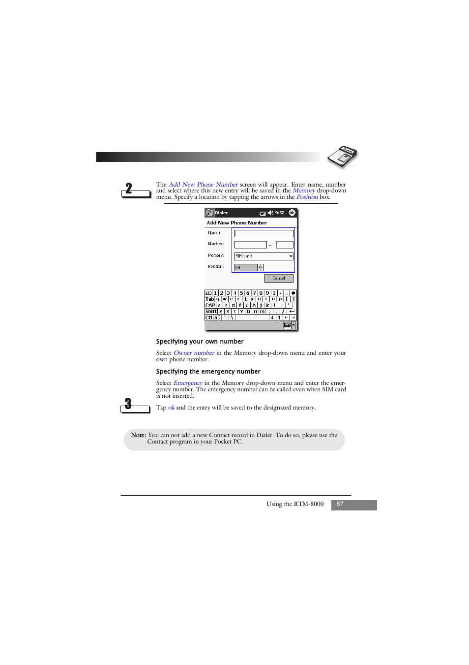 Keys Fitness GSM/GPRS Compact Flash Card RTM-8000 User Manual | Page 67 / 112