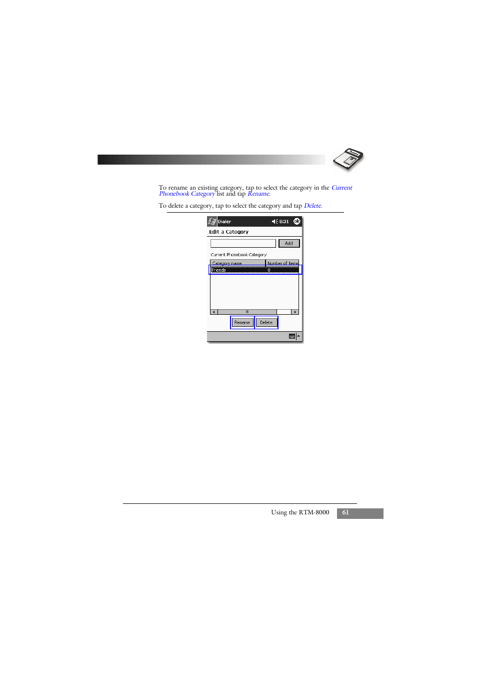 Keys Fitness GSM/GPRS Compact Flash Card RTM-8000 User Manual | Page 71 / 112