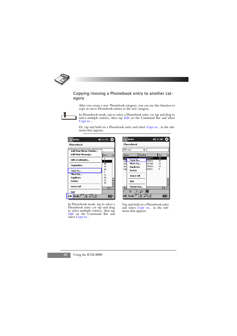Keys Fitness GSM/GPRS Compact Flash Card RTM-8000 User Manual | Page 72 / 112