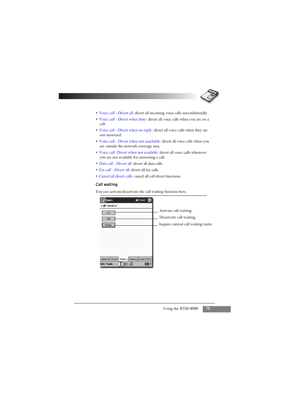 Keys Fitness GSM/GPRS Compact Flash Card RTM-8000 User Manual | Page 85 / 112