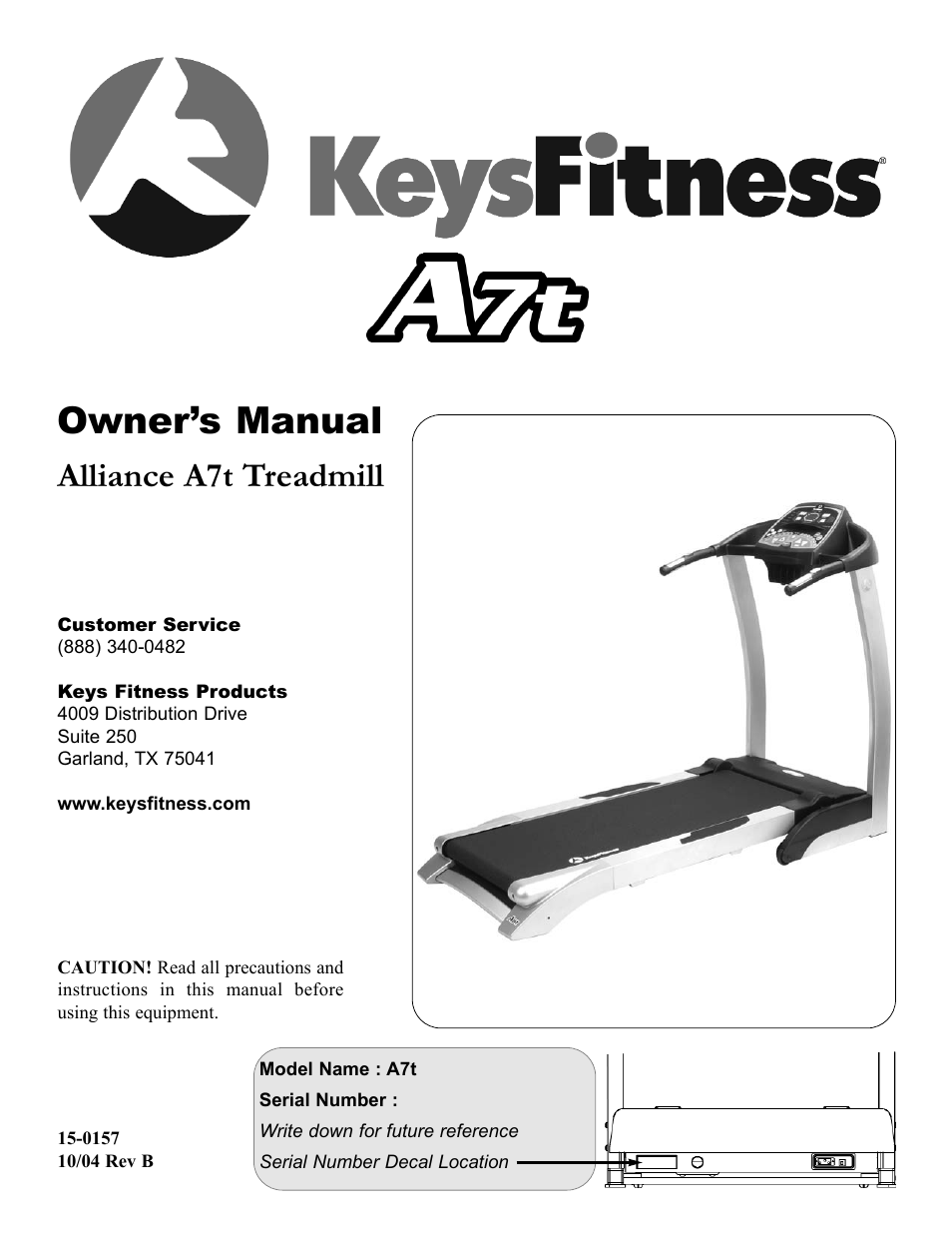 Keys Fitness HT75t User Manual | 27 pages