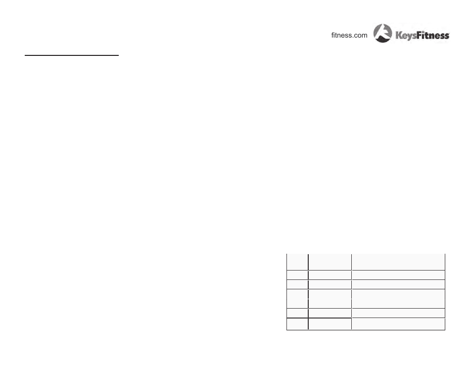 Keys Fitness Stepper Machine E2-0 User Manual | Page 21 / 36