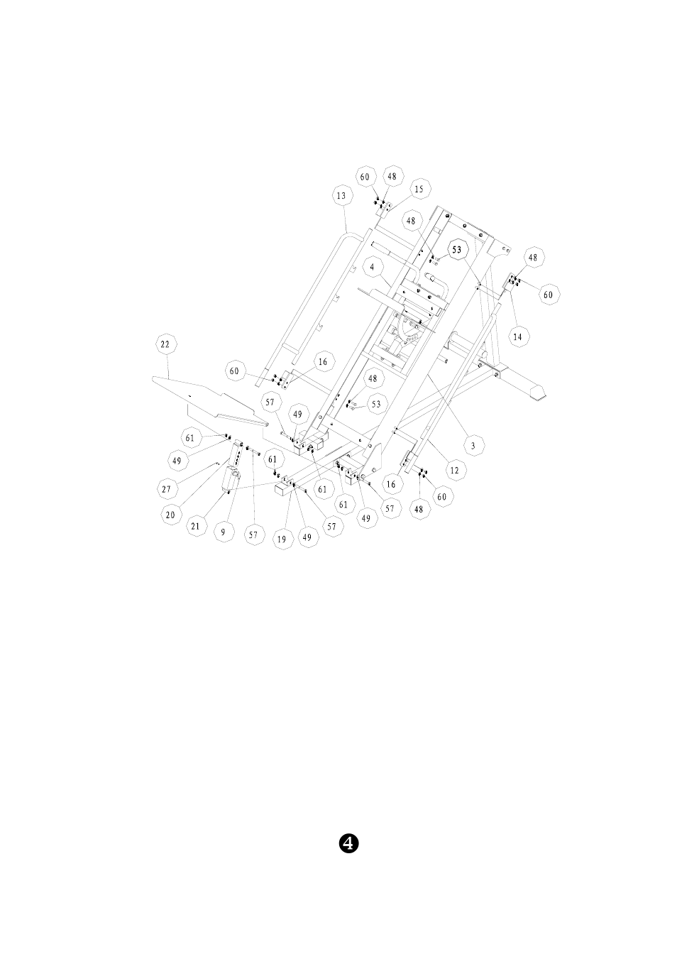 Step 3, Assembly | Keys Fitness LEG PRESS / HACK SQUAT KPS-LPHS User Manual | Page 6 / 12