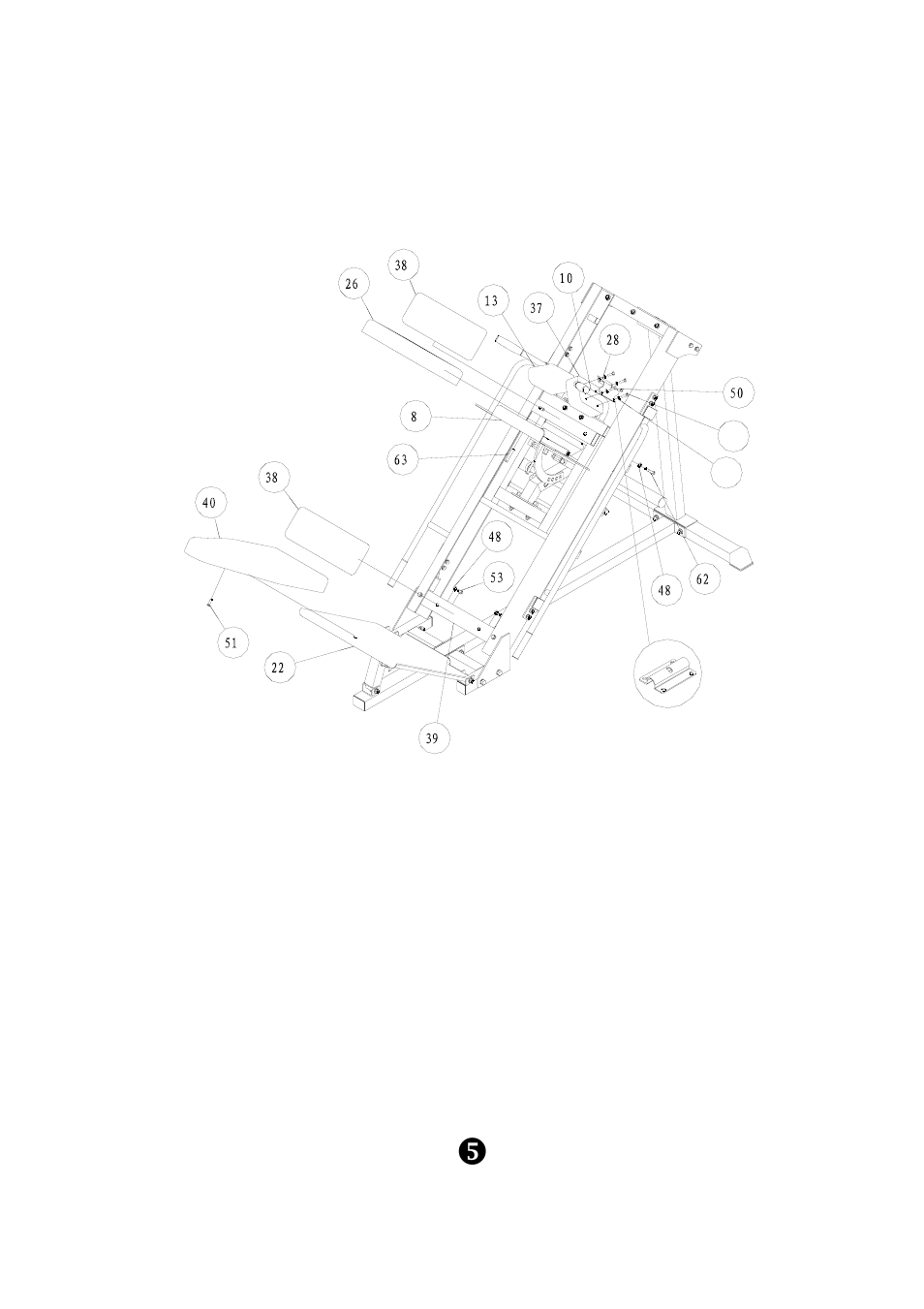 Step 4, Assembly | Keys Fitness LEG PRESS / HACK SQUAT KPS-LPHS User Manual | Page 7 / 12