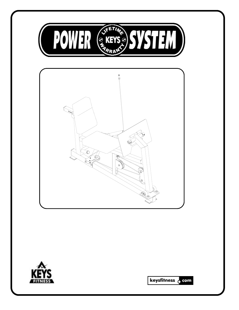 Keys Fitness Leg Press Attachment KPS-LP1 User Manual | 12 pages