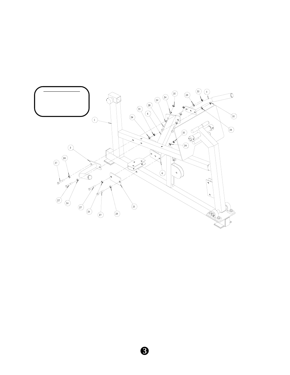 Assembly, Step 2 | Keys Fitness Leg Press Attachment KPS-LP1 User Manual | Page 5 / 12